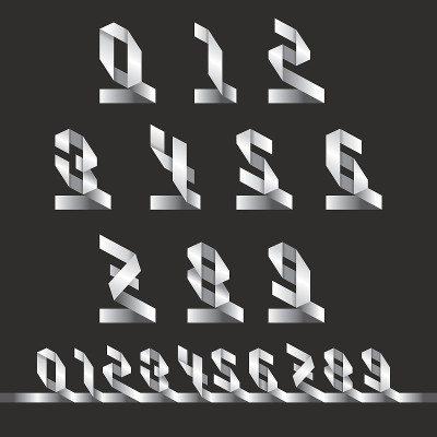 数字集:折纸风格