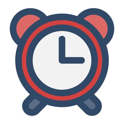 闹钟图标说明。提醒闹钟。