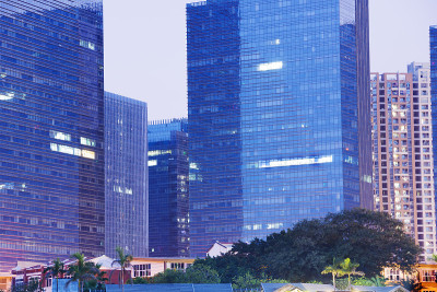 夜间商业楼宇