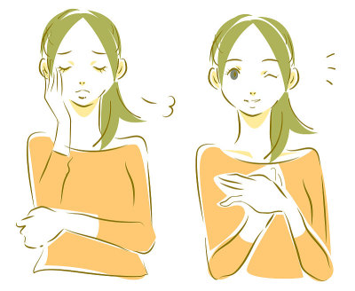 年轻女人的自然表情