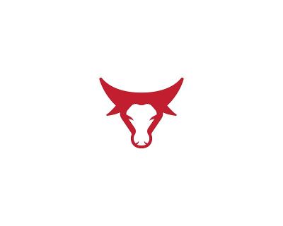 Bull head vector icon illustration