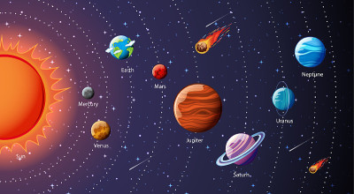 太阳系行星信息图