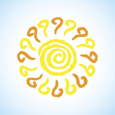 手绘的太阳