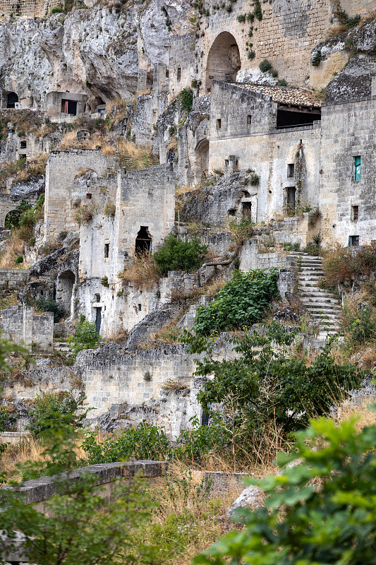 Sasso Caveoso不是马泰拉历史街区Sassi di Matera的翻新部分。巴斯利卡塔。意