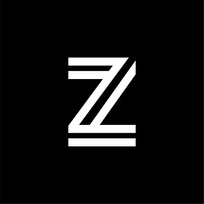 矢量双线替代标志字母Z