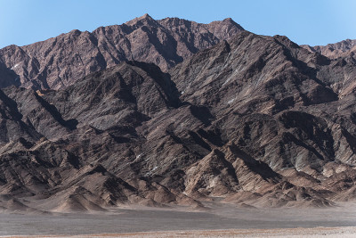 荒山在岩石沙漠景观