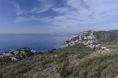 壮观的地中海景观玫瑰，Cap de Creus, Costa Brava, España