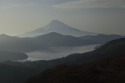 富士山和欣之子湖日落