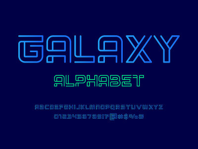 抽象的字体