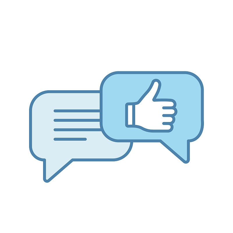 Positive customer feedback icon