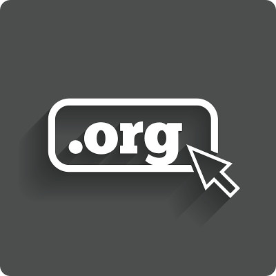 域名ORG标志图标。顶级互联网域名
