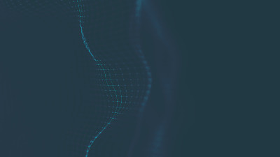 音乐抽象背景蓝色。音乐均衡器，用音乐波形显示声波，音乐背景均衡器概念。