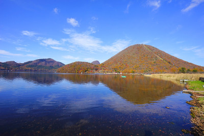 哈鲁纳山和哈鲁纳湖，高崎市，冈马普雷，日本