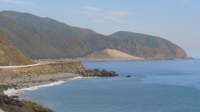马里布的太平洋海岸-鸟瞰图