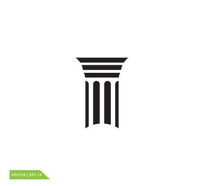 Pillar icon vector design template