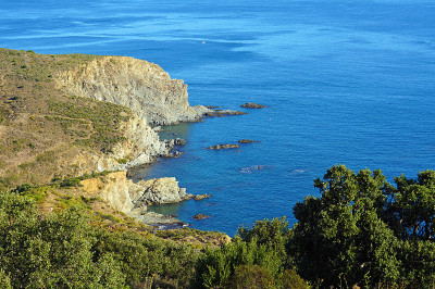 观赏Cerbere Banyuls海洋保护区