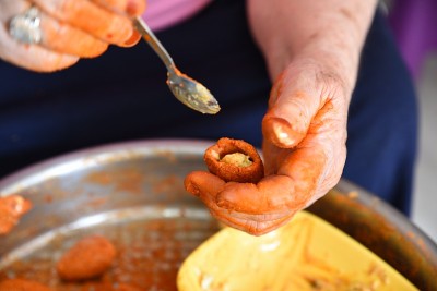 阿拉伯肉开胃菜kibbeh
