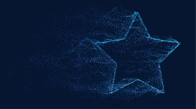 明星溶解向量。风沙飞扬