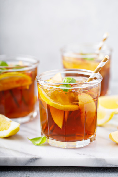 桃子柠檬冰茶