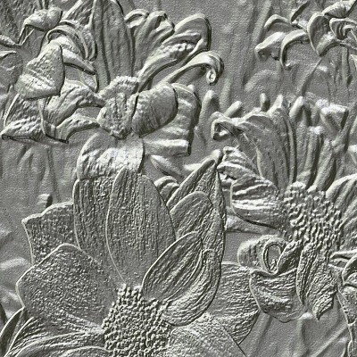 花金属浮雕产生纹理