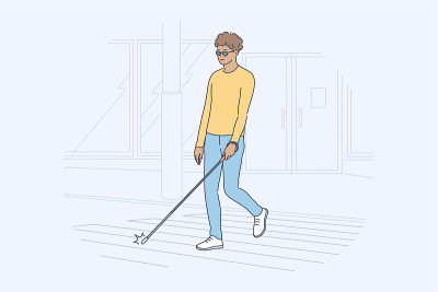 Health, care, blindness, desease, motion concept