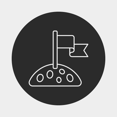 太空行星线图标