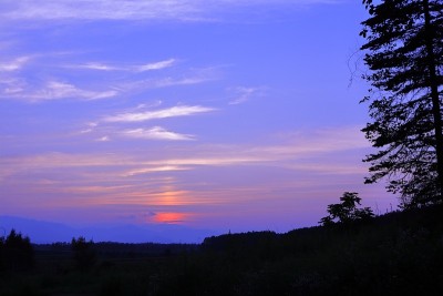 日本北海道的夜景