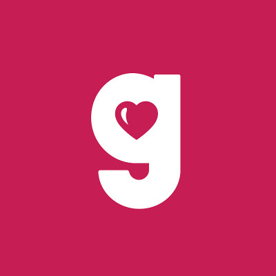 字母G和心形图标