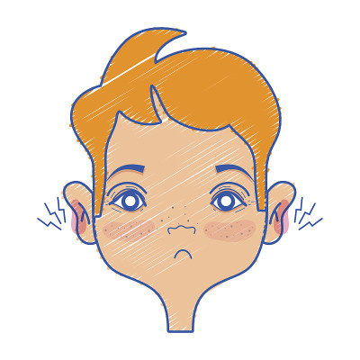 男子耳炎耳痛疾病感染