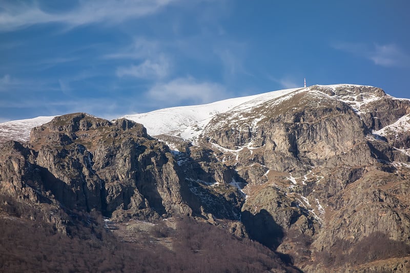 Botev高峰。保加利亚，斯塔拉平原山，巴尔干中央国家公园