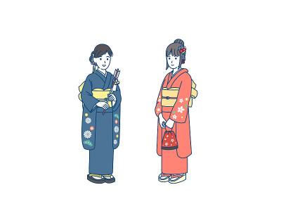 穿着和服的女人