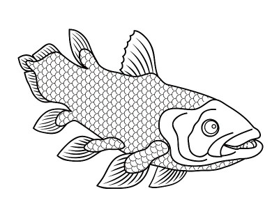 希拉罐头深海鱼人物插图剪辑艺术