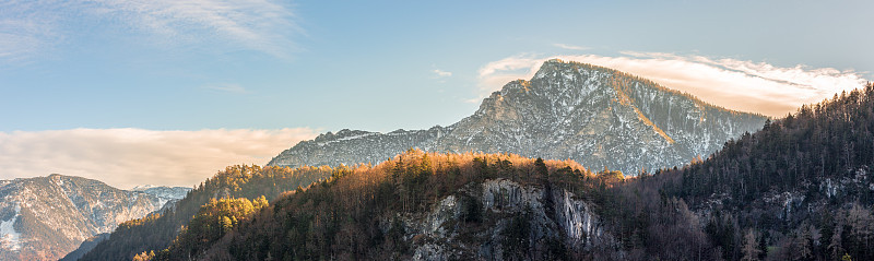 德国的山景，秋天