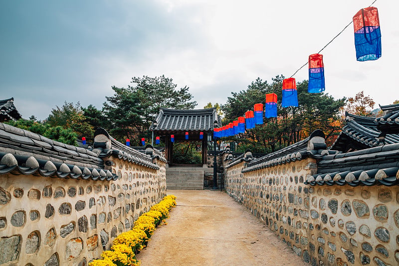 韩国首尔南山峪韩屋村胡同