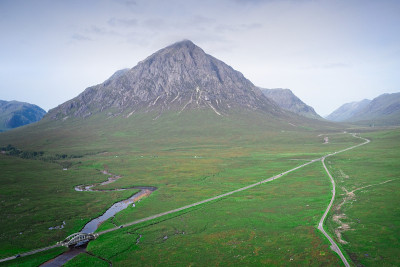 西高地步道和Buachaille Etive Mor苏格兰