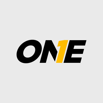 Number One Typography Symbol Design