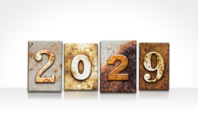 2029年用老式凸版印刷版书写