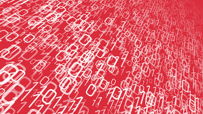 Cyber security algorithm, vector binary code big d