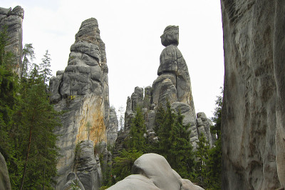 Adrspach Teplice Rocks -捷克共和国