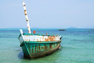 绿色的海难。