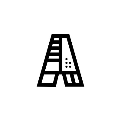 向量粗体几何线点标志字母A
