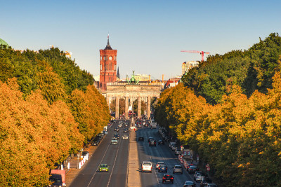 柏林Tiergarten和Brandenburger Tor