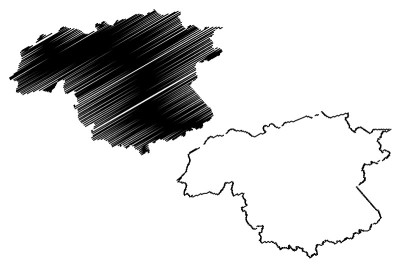 玻利瓦尔州地图矢量
