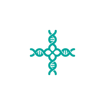 DNA花医学标志模板