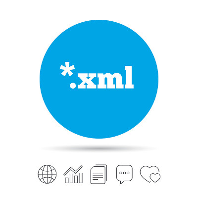 文件文件图标。下载XML按钮。