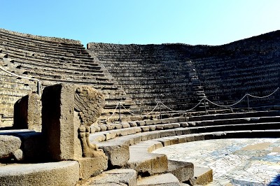 意大利，庞贝古城，历史建筑，空竞技场