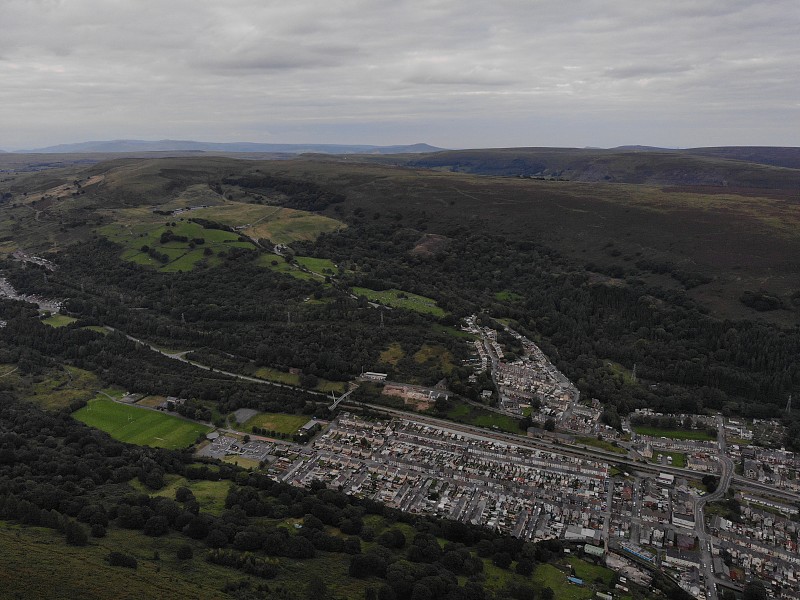 Welsh area of Ebbw Vale in Wales