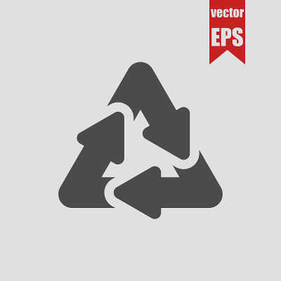 Recycling icon.Vector illustration.