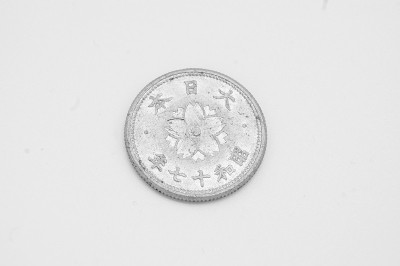 日本10森的旧硬币。