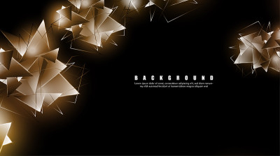 abstract background with glowing triangles that ov